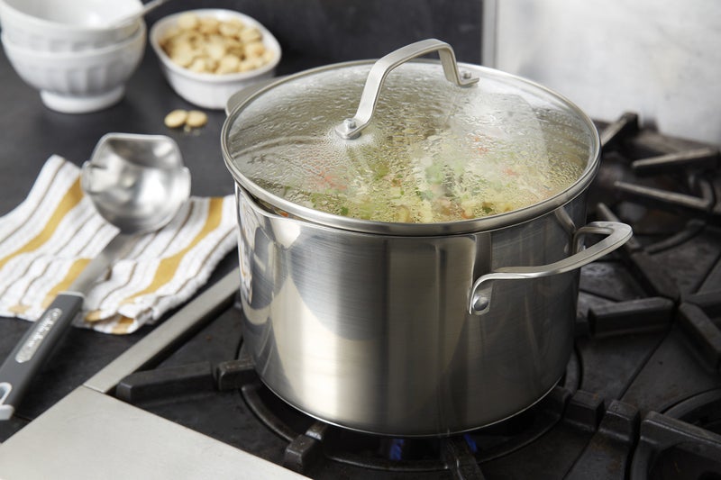 Calphalon Classic Stainless Steel Cookware, Stock Pot, 6-quart - Image 3